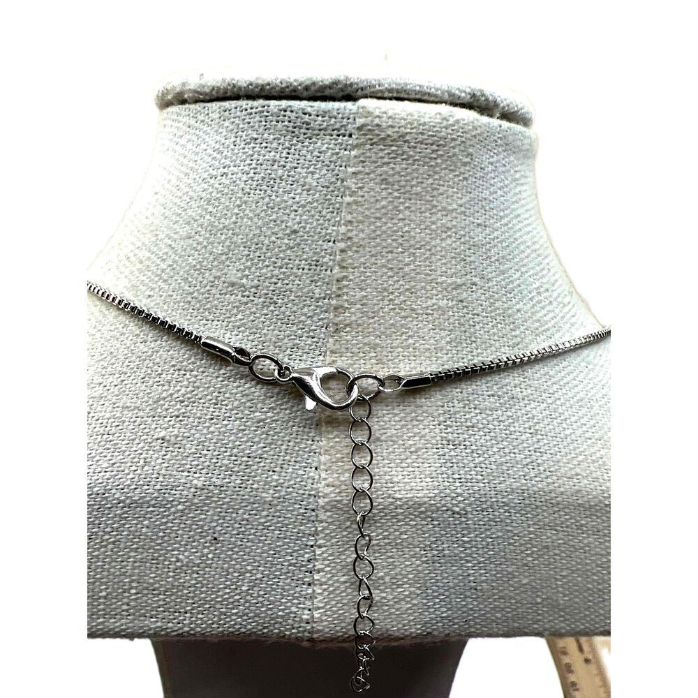 NEW Blue Enamel Crystal Inlay Turtle Design Pendant Necklace - Picture 9 of 10